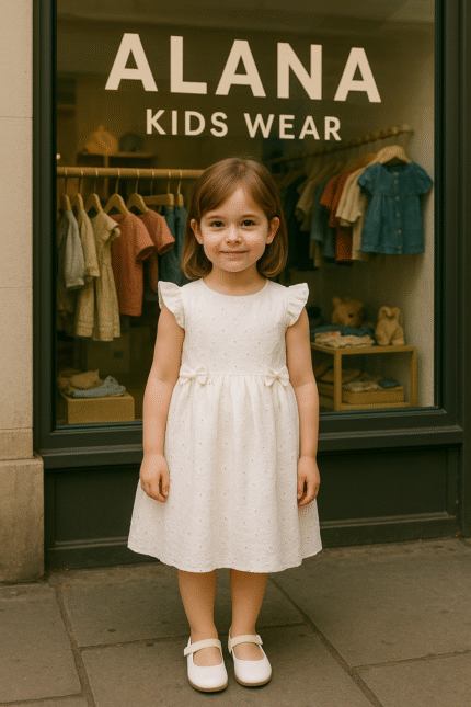 پیراهن دخترانه خامه دوزی